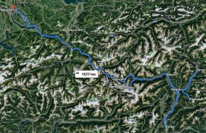 Reiseroute mit Elektroauto Göppinten